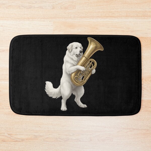Item preview, Great Pyrenees Playing Tuba Player Tubaist Dog Lover designed and sold by DoodleTortle.