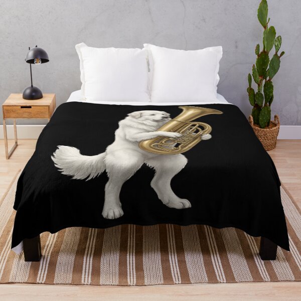 Item preview, Great Pyrenees Playing Tuba Player Tubaist Dog Lover designed and sold by DoodleTortle.