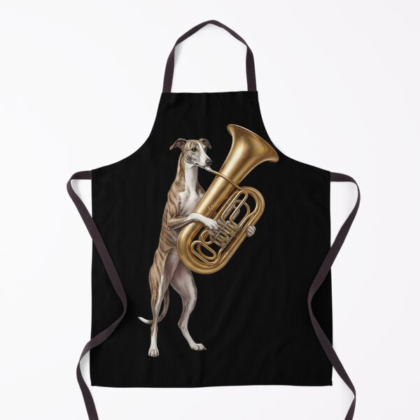 Item preview, Greyhound Playing Tuba Player Tubaist Dog Lover designed and sold by DoodleTortle.