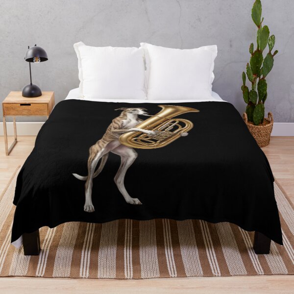 Item preview, Greyhound Playing Tuba Player Tubaist Dog Lover designed and sold by DoodleTortle.