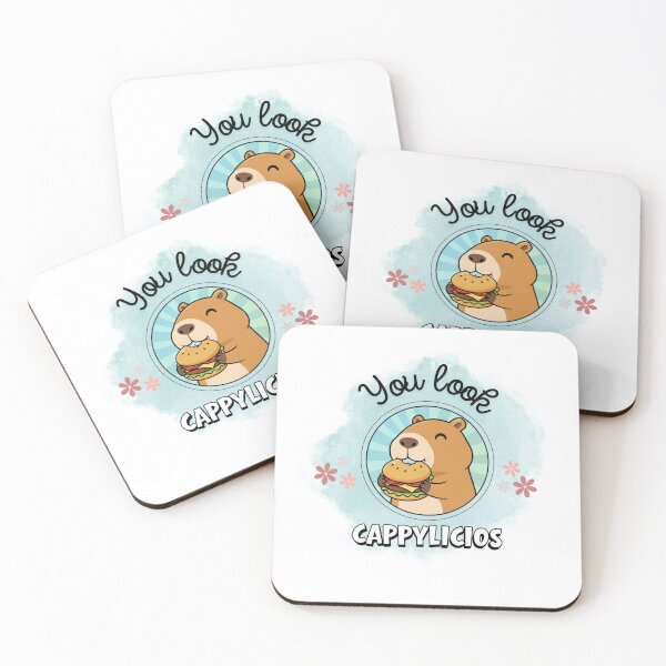 Item preview, Cute Capybara Burger  designed and sold by DreamGraphicDG.