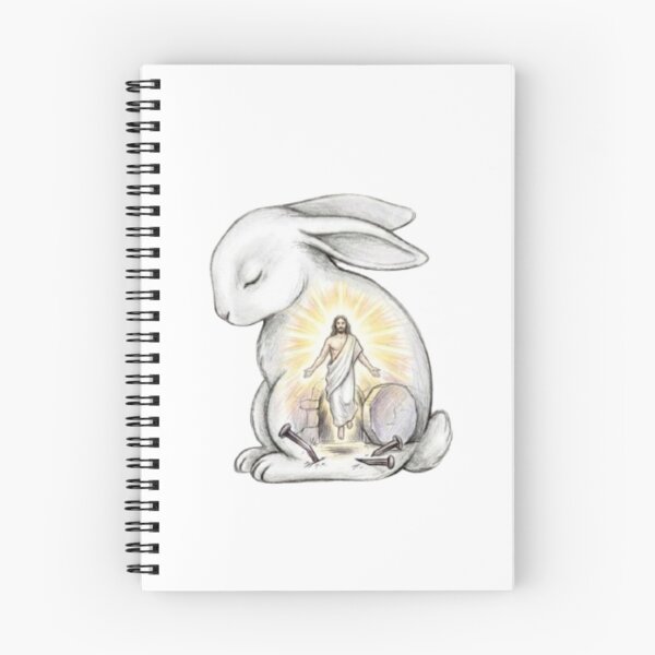 Item preview, Bruised Nails Hatched Grave Easter 2026 Rabbit Egg Religious Design Cross  designed and sold by BlackAndBrown.
