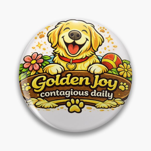 Item preview, Golden Joy Contagious Daily Cute Golden Retriever Gift designed and sold by WildVista.