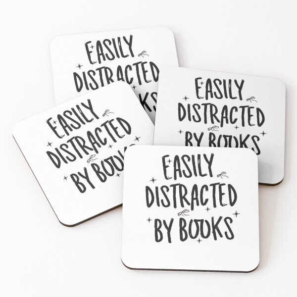 Item preview, Easily Distracted By Books designed and sold by krystalRomanart.