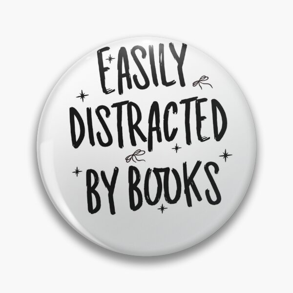 Item preview, Easily Distracted By Books designed and sold by krystalRomanart.