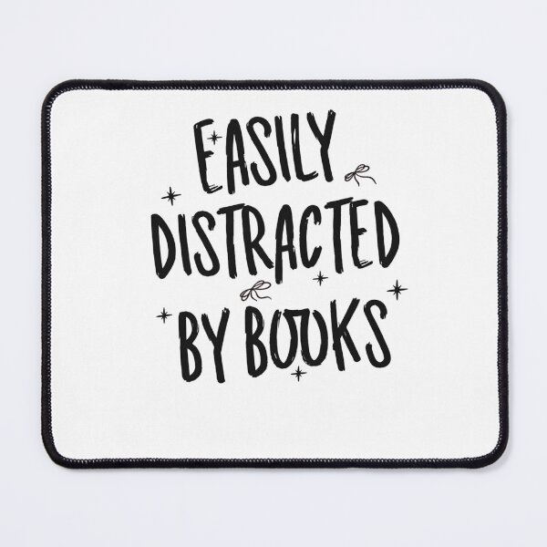 Item preview, Easily Distracted By Books designed and sold by krystalRomanart.