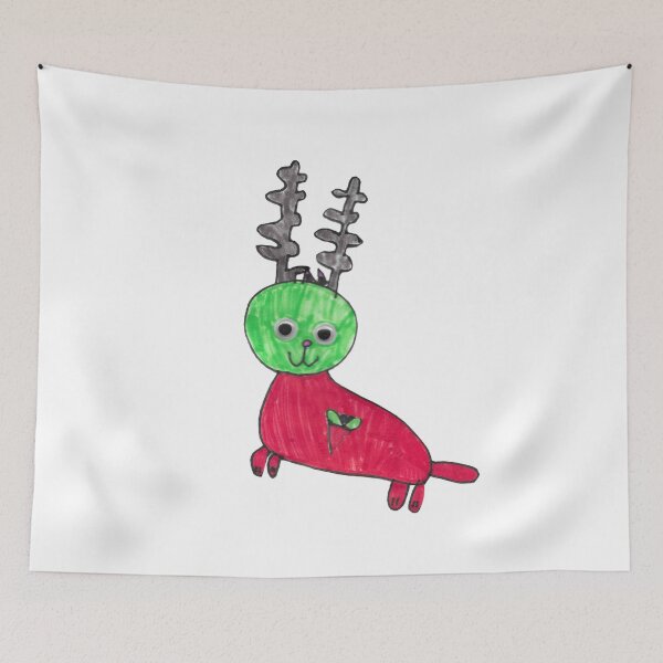 Item preview, Deer with Strawberry Illustration designed and sold by nimbfeja.