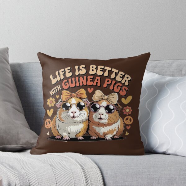 Item preview,  Life Is Better With Guinea Pigs Retro Groovy | Funny Guinea Pig Lover Gift designed and sold by tamdevo1.