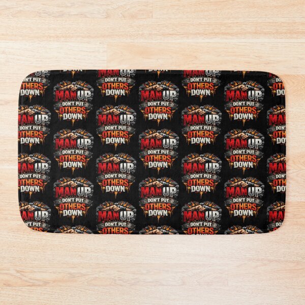 Item preview, Man Up Don’t Put Others Down Boxing Motivation Design designed and sold by TeeTimeTreasure.