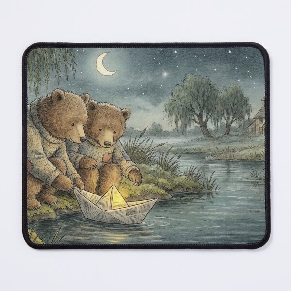 Item preview, The First Anniversary Wish: Paper Boat Bears designed and sold by Englandbear.