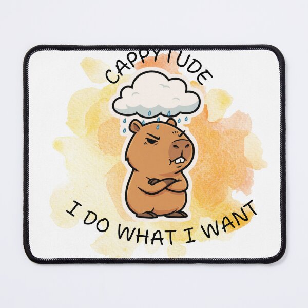 Item preview, Cappibara with attitude designed and sold by DreamGraphicDG.