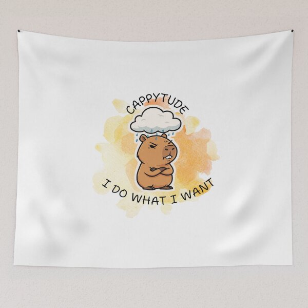 Item preview, Cappibara with attitude designed and sold by DreamGraphicDG.