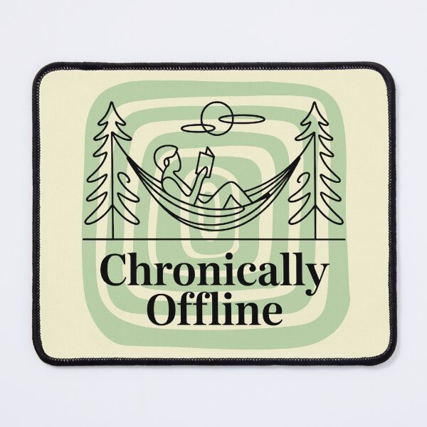 Item preview, Chronically Offline Minimalist Nature Line Art Gift designed and sold by Zayavca.