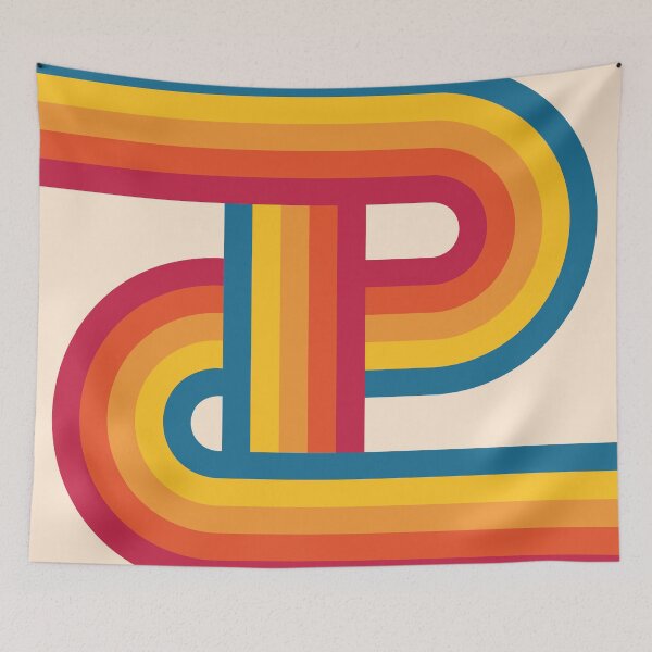 Item preview, Mid Century Modern Abstract Rainbow - Colorful designed and sold by JMgraphic.