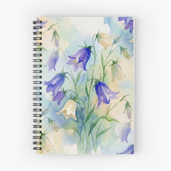 Item preview, Watercolour Bluebell Floral Botanical Pattern designed and sold by Aurea Geometry.