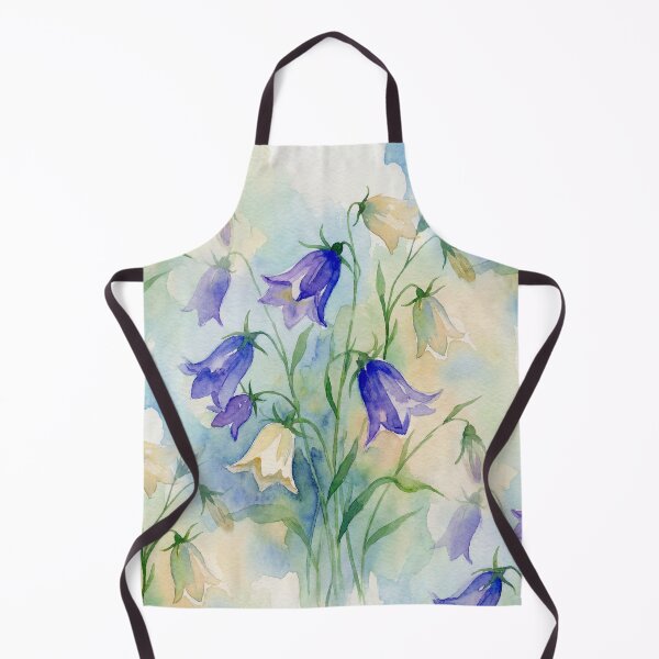 Aperçu de l'œuvre Watercolour Bluebell Floral Botanical Pattern créée et vendue par Aurea Geometry.