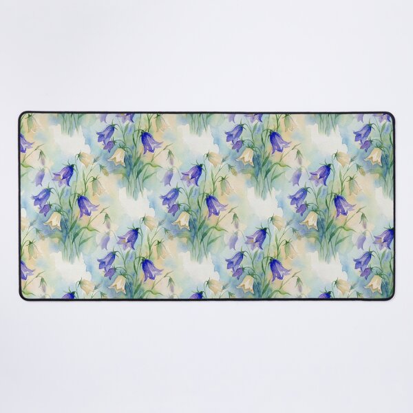 Item preview, Watercolour Bluebell Floral Botanical Pattern designed and sold by Aurea Geometry.