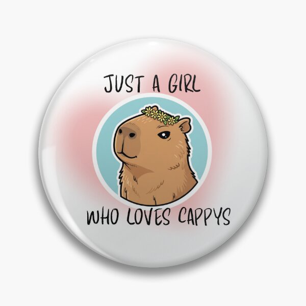 Item preview, Just a Girl Who Loves Capybaras designed and sold by DreamGraphicDG.