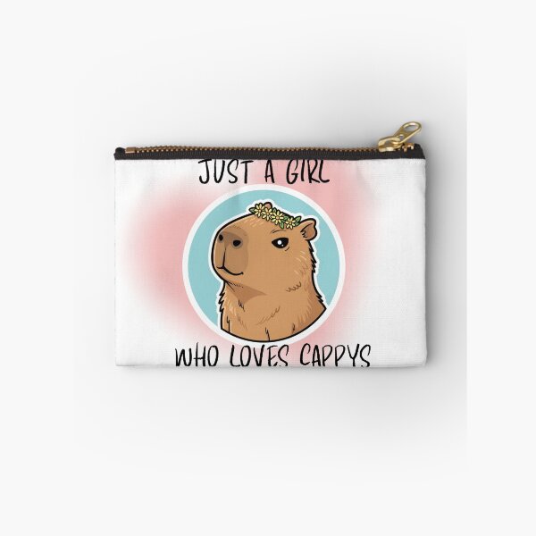 Item preview, Just a Girl Who Loves Capybaras designed and sold by DreamGraphicDG.
