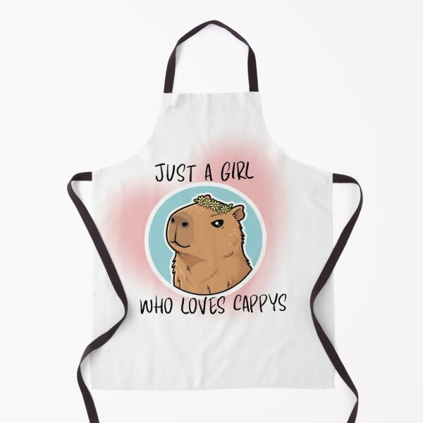 Item preview, Just a Girl Who Loves Capybaras designed and sold by DreamGraphicDG.
