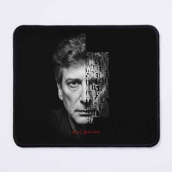 Item preview, Neil Gaiman Split Face Quote Poster designed and sold by Enea Kelo.