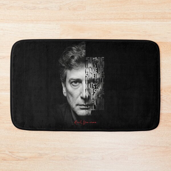 Item preview, Neil Gaiman Split Face Quote Poster designed and sold by Enea Kelo.