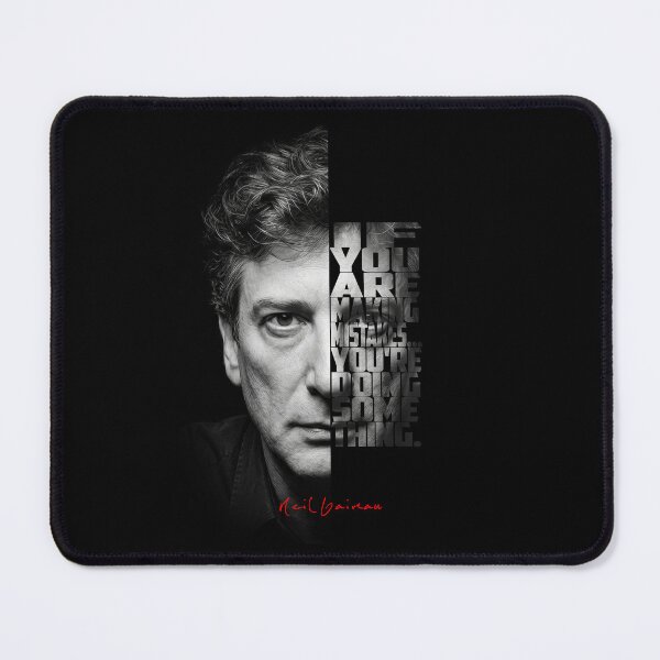 Item preview, Copy of Neil Gaiman Split Face Quote Poster designed and sold by Enea Kelo.