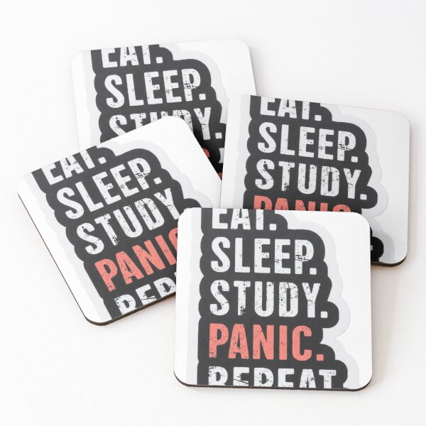 Item preview, Eat Sleep Study Panic Repeat Funny Student designed and sold by LogicPulse.