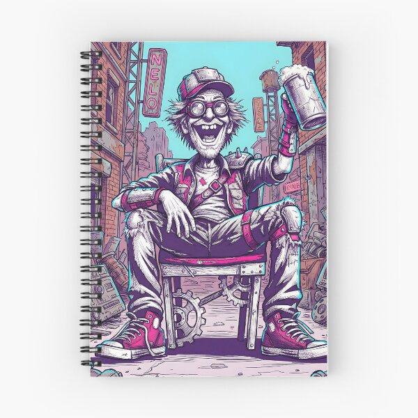 Item preview, Steampunk Beer Drinker Cyberpunk Punk Art 2026 designed and sold by MarCinu Art.