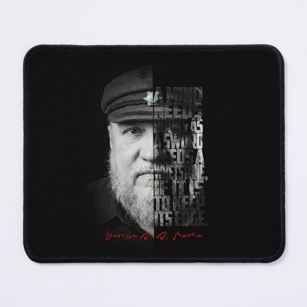 Item preview, George R.R. Martin Split Face Quote Poster designed and sold by Enea Kelo.