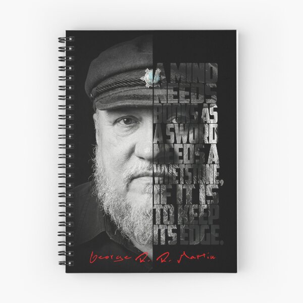 Item preview, George R.R. Martin Split Face Quote Poster designed and sold by Enea Kelo.