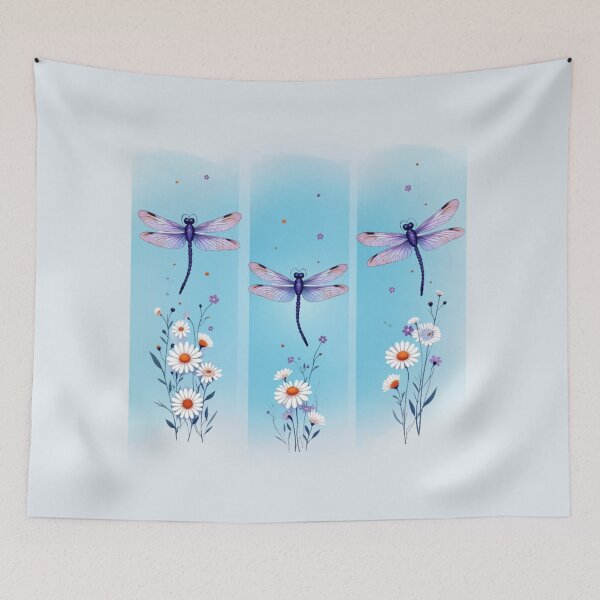 Item preview, Dragonfly Glow: Vibrant Nature Segmented Graphic designed and sold by PriyaMagic.