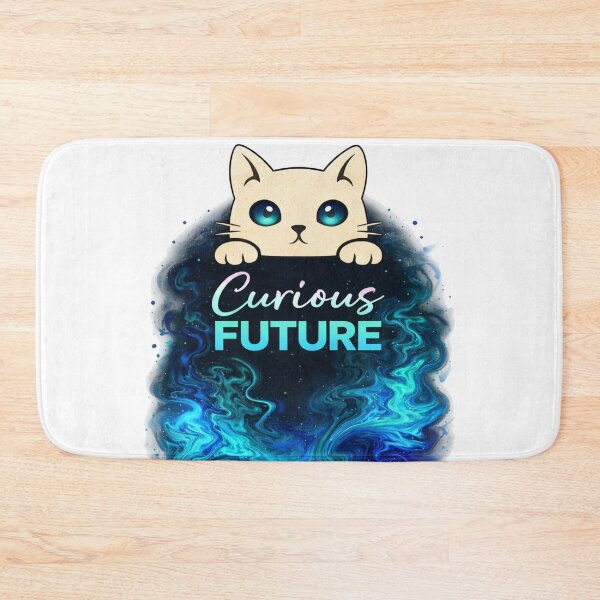 Item preview, Curious Future Cat T-Shirts – Cute Galaxy Aesthetic Style designed and sold by KDesignCrafts.