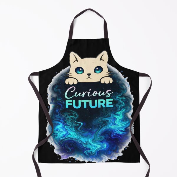 Item preview, Curious Future Cat T-Shirts – Cute Galaxy Aesthetic Style designed and sold by KDesignCrafts.