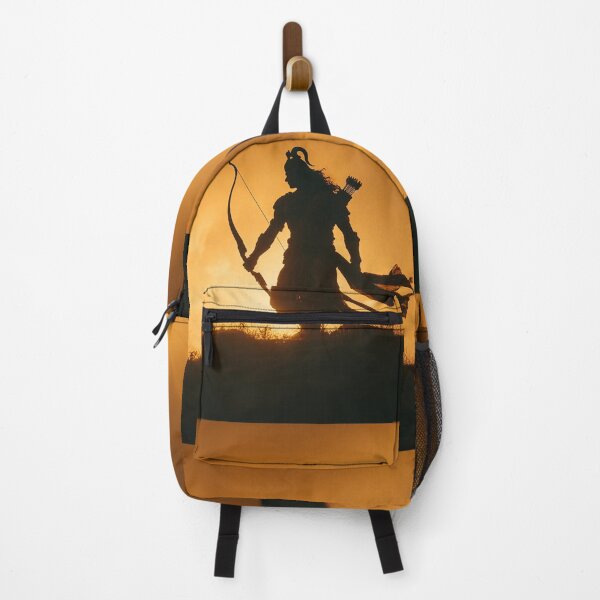 Item preview, Mahabharata Warrior Silhouette – Arjuna Inspired Indian Mythology Wall Art designed and sold by Karma Arts.