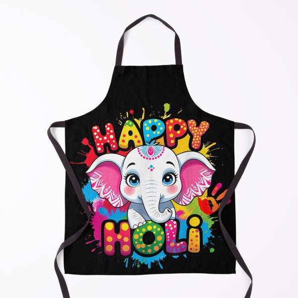 Item preview, Happy Holi Festival Of Colors Cute Baby Elephant Floral Paint designed and sold by RuperDelois.