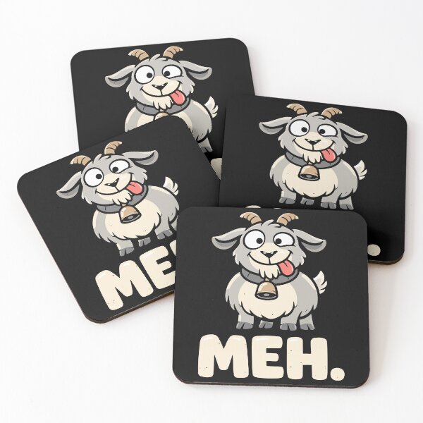 Item preview, MEH Funny Goofy Goat  – Sarcastic Animal Humor designed and sold by FamaPod.