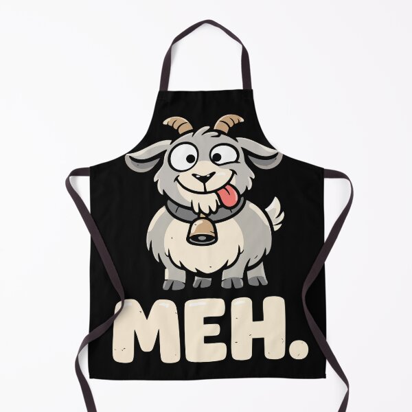 Item preview, MEH Funny Goofy Goat  – Sarcastic Animal Humor designed and sold by FamaPod.