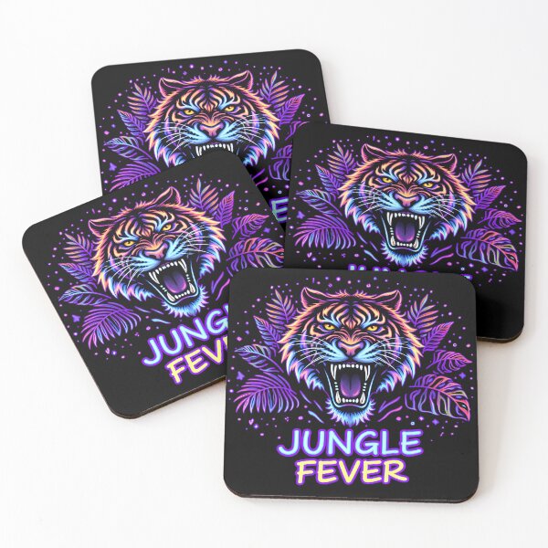 Item preview, Jungle Fever – Electric Tiger Neon Jungle Vibes designed and sold by leyfinder.