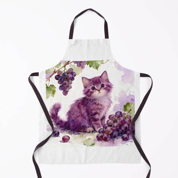 Item preview, Grape Kitten designed and sold by Shelley Loewnau-Jones Studio.