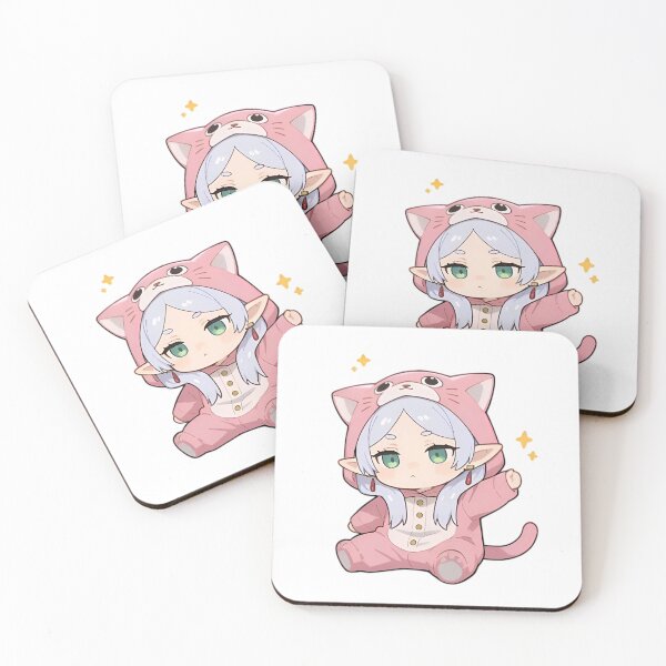 Item preview, Chibi Elf in Pink Cat Onesie – Cute Kawaii Fantasy Girl designed and sold by Dyan4.