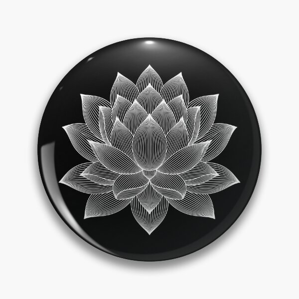 Item preview, Geometric lotus flower line art – minimalist Zen tattoo design designed and sold by Fuechse.