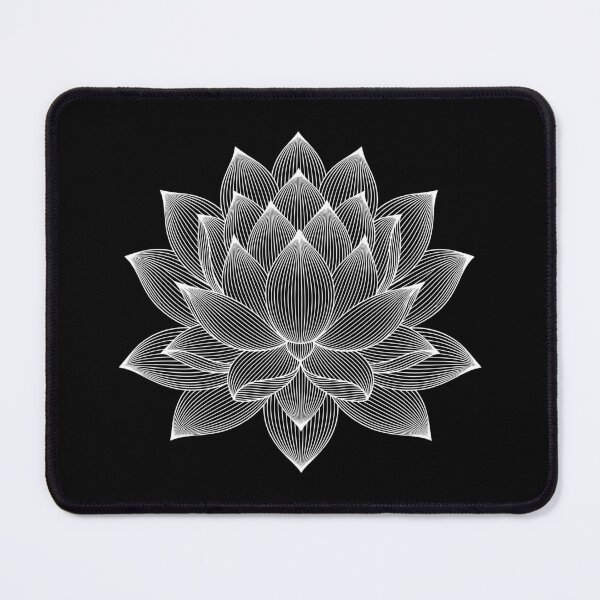 Item preview, Geometric lotus flower line art – minimalist Zen tattoo design designed and sold by Fuechse.