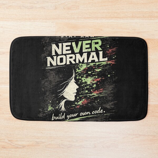 Item preview, Stay Raw Never Normal T-Shirts – Glitch Code Streetwear designed and sold by KDesignCrafts.