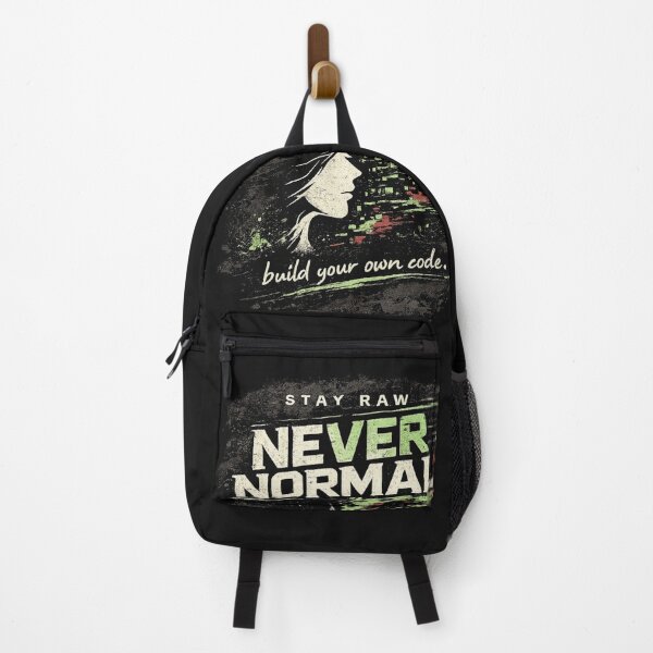 Item preview, Stay Raw Never Normal T-Shirts – Glitch Code Streetwear designed and sold by KDesignCrafts.