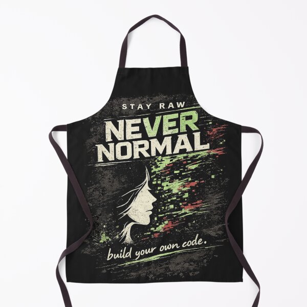 Item preview, Stay Raw Never Normal T-Shirts – Glitch Code Streetwear designed and sold by KDesignCrafts.