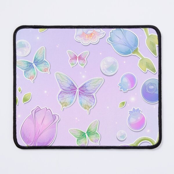 Item preview, Iridescent Garden – Pastel Butterflies and Floral Dream Illustration designed and sold by PandiaArts.