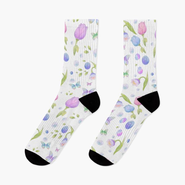 Item preview, Iridescent Garden – Pastel Butterflies and Floral Dream Illustration designed and sold by PandiaArts.