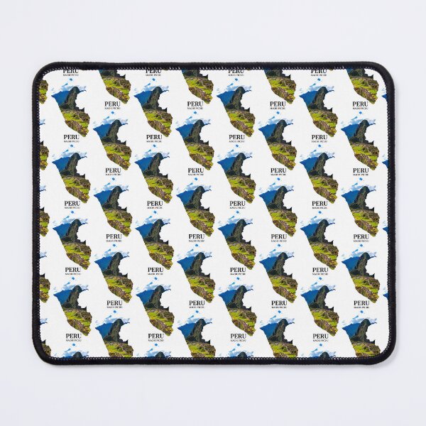 Item preview, Peru Map Machu Picchu and Ancient Inca Citadel Heritage Art designed and sold by AbulailArt.