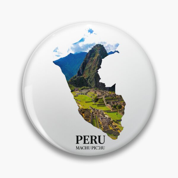 Item preview, Peru Map Machu Picchu and Ancient Inca Citadel Heritage Art designed and sold by AbulailArt.